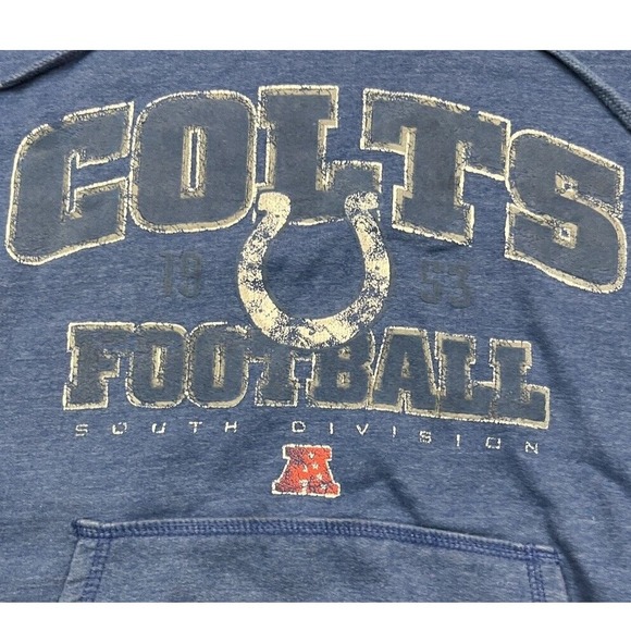 Vintage Y2K NFL Team Apparel Indianapolis Colts Football Hoodie Sweatshirt Large - Picture 3 of 4